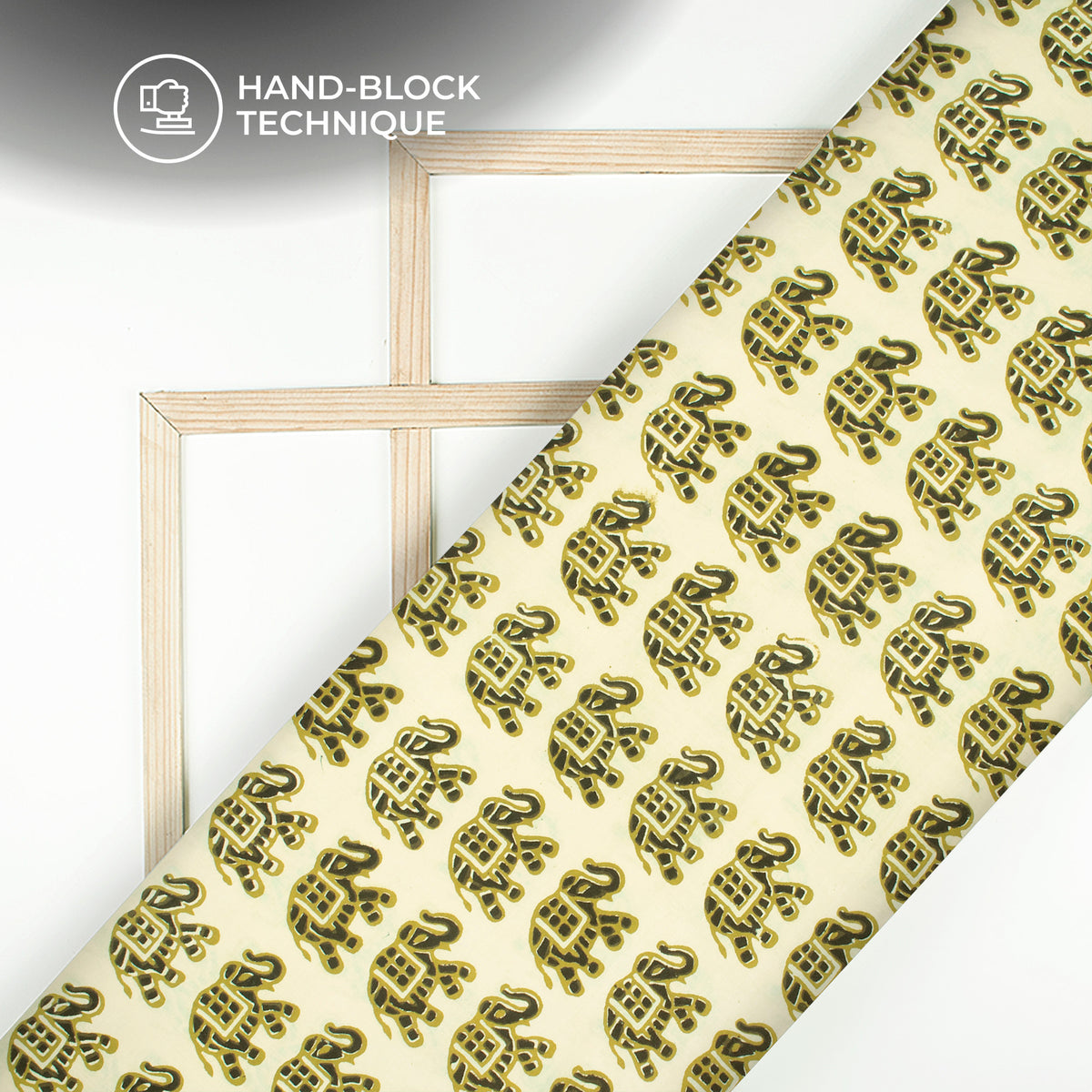Animal Bagru Handblock Pure Cotton Fabric