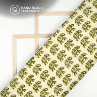Animal Bagru Handblock Pure Cotton Fabric