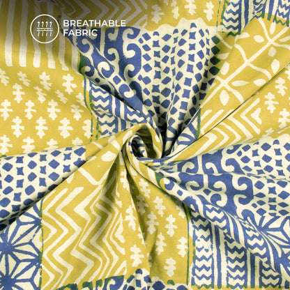 Traditional Bagru Handblock Pure Cotton Fabric