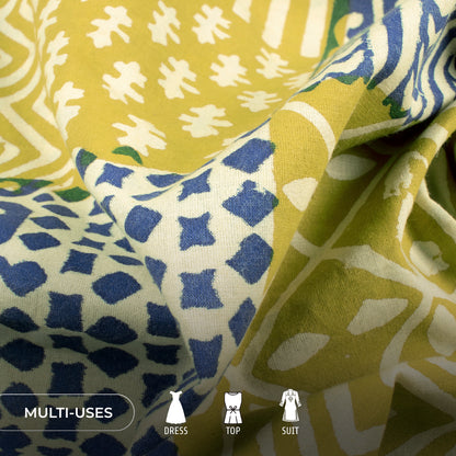 Traditional Bagru Handblock Pure Cotton Fabric