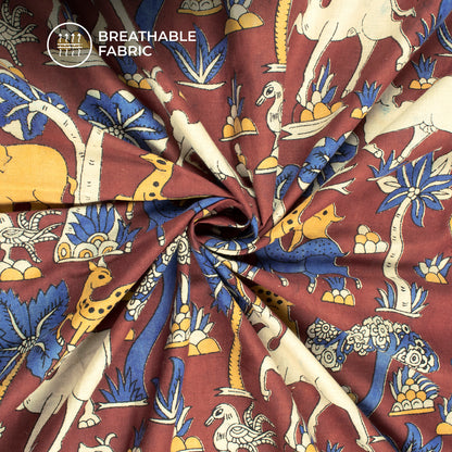 Kalamkari Bagru Print Handblock Pure Cotton Fabric
