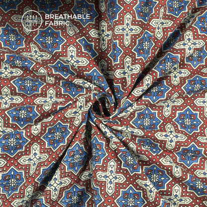 Kalamkari Bagru Print Handblock Pure Cotton Fabric