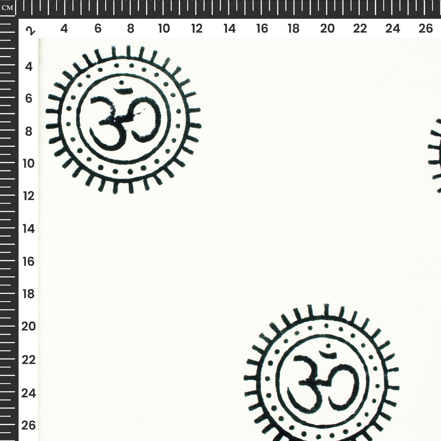 Quirky Monochrome Handblock Pure Cotton Fabric