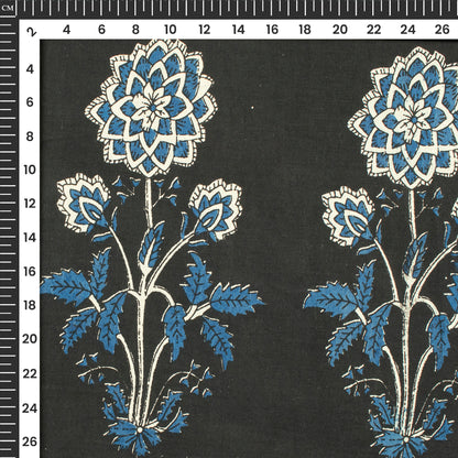 Floral Daman Bagru Print Handblock Pure Cotton Fabric