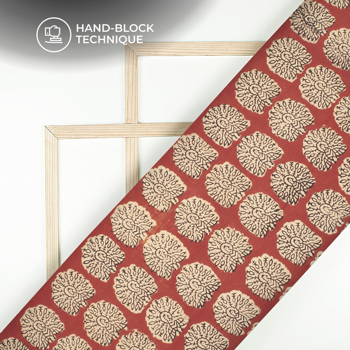 Peacock Bagru Handblock Pure Cotton Fabric