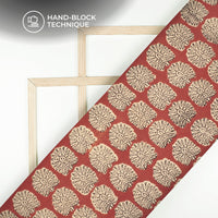 Peacock Bagru Handblock Pure Cotton Fabric