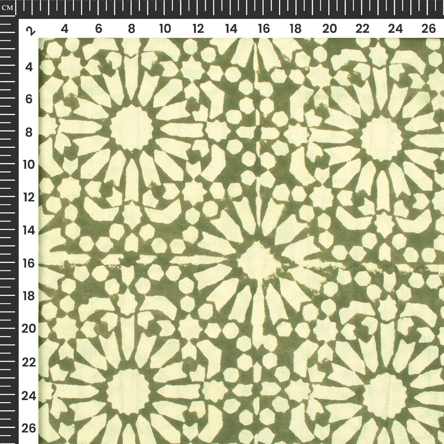 Floral Bagru Handblock Pure Cotton Fabric