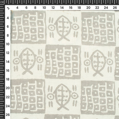Ethnic Dabu Handblock Pure Cotton Fabric