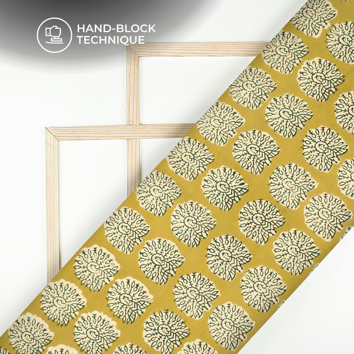 Peacock Bagru Handblock Pure Cotton Fabric