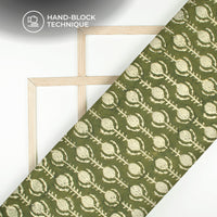 Floral Bagru Handblock Pure Cotton Fabric