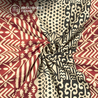 Traditional Bagru Handblock Pure Cotton Fabric