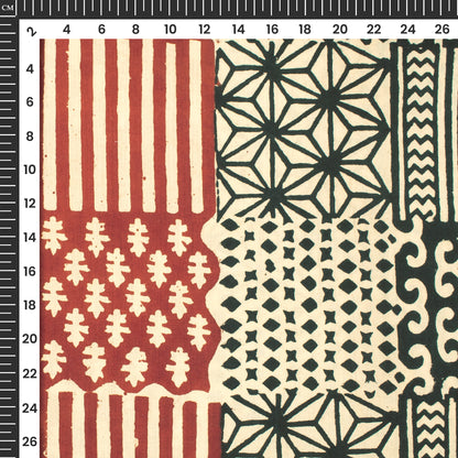 Traditional Bagru Handblock Pure Cotton Fabric