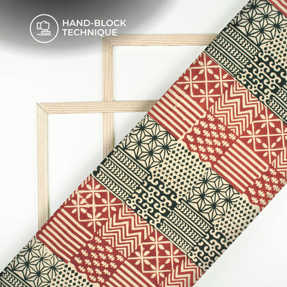 Traditional Bagru Handblock Pure Cotton Fabric