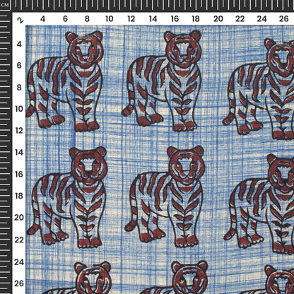 Animal Bagru Handblock Pure Cotton Fabric