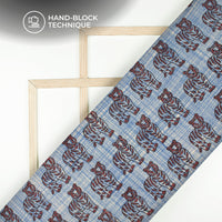 Animal Bagru Handblock Pure Cotton Fabric