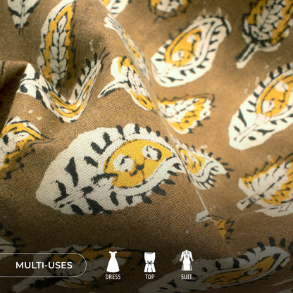 Paisley Bagru Handblock Pure Cotton Fabric