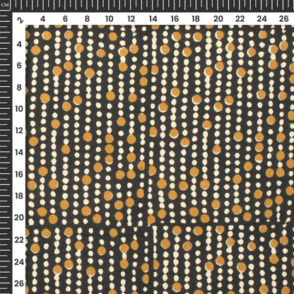 Polka Dots Bagru Handblock Pure Cotton Fabric
