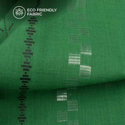 Exclusive Foil Dobby Pure Handloom Cotton Slub Fabric