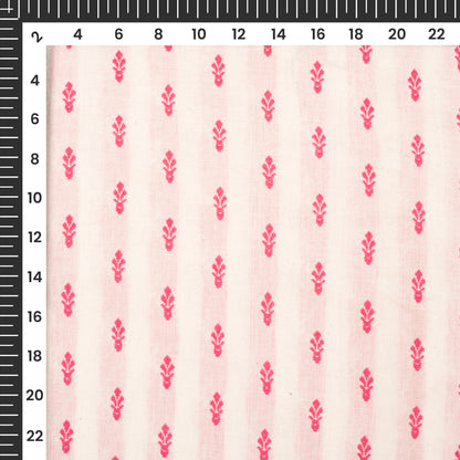 Exclusive Dobby Booti Pure Handloom Cotton Slub Fabric