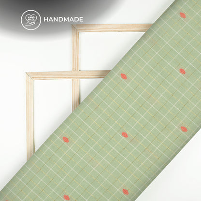Exclusive Dobby Butta Pure Handloom Cotton Slub Fabric