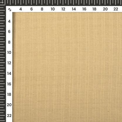 Exclusive Ribbed Checks Pure Handloom Cotton Slub Fabric