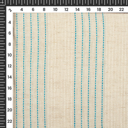 Exclusive Dobby Katha Pure Handloom Cotton Slub Fabric