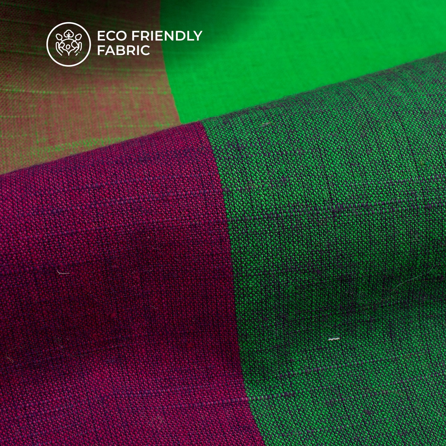 Multi-Color Checked Handloom Cotton Fabric