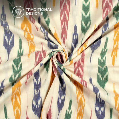 Pre-Washed Pochampally Ikat Cotton Fabric