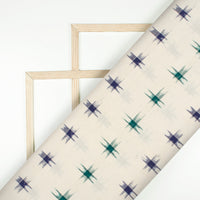 Pre-Washed Pochampally Double Ikat Cotton Fabric