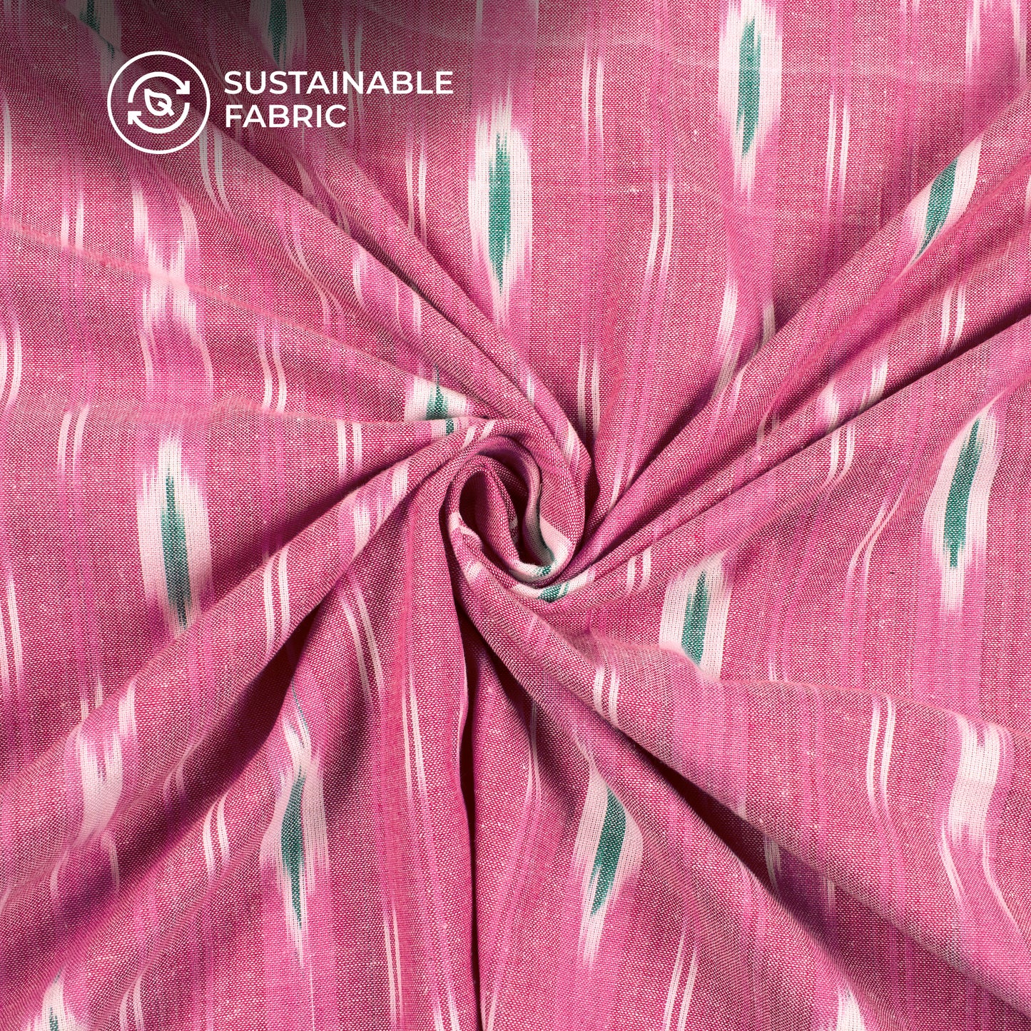 Pre-Washed Pochampally Ikat Weave Cotton Fabric