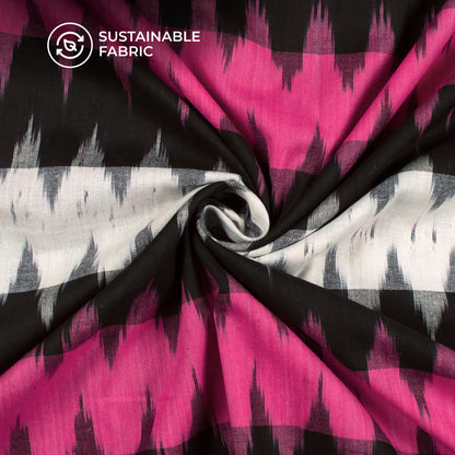 Pre-Washed Pochampally 3D Ikat Weave Cotton Fabric