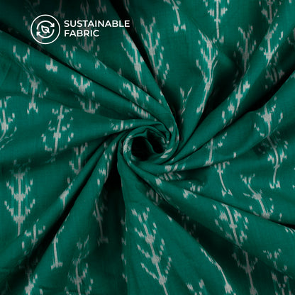 Pre-Washed Pochampally Mercerized Ikat Weave Cotton Fabric