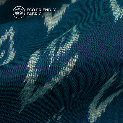 Pre-Washed Pochampally Mercerized Ikat Weave Cotton Fabric
