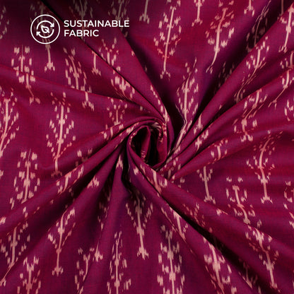 Pre-Washed Pochampally Mercerized Ikat Weave Cotton Fabric
