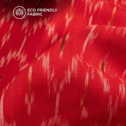 Pre-Washed Pochampally Mercerized Ikat Weave Cotton Fabric