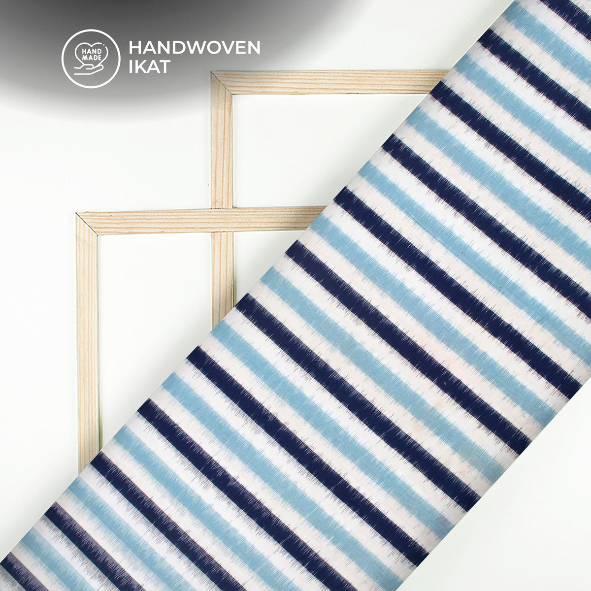 Pre-Washed Pochampally Weave Double Ikat Cotton Fabric