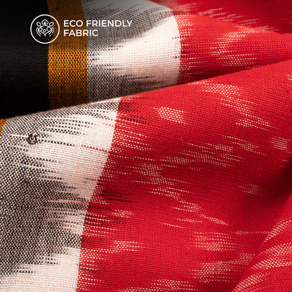 Pre-Washed Pochampally Ikat Weave Cotton Fabric