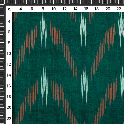 Pre-Washed Pochampally Ikat Weave Cotton Fabric