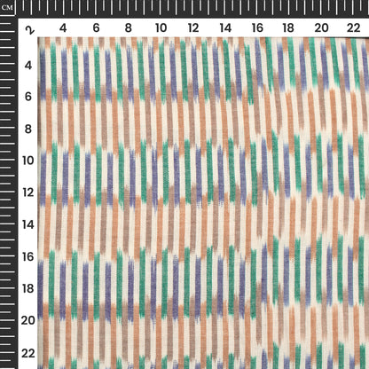 Pre-Washed Pochampally Ikat Weave Cotton Fabric