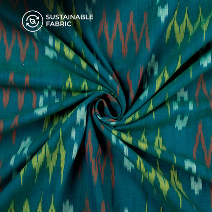 Pre-Washed Pochampally Ikat Weave Cotton Fabric