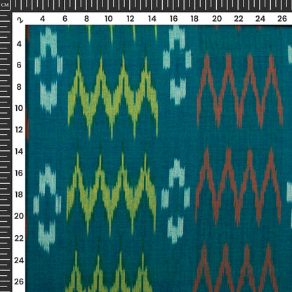Pre-Washed Pochampally Ikat Weave Cotton Fabric
