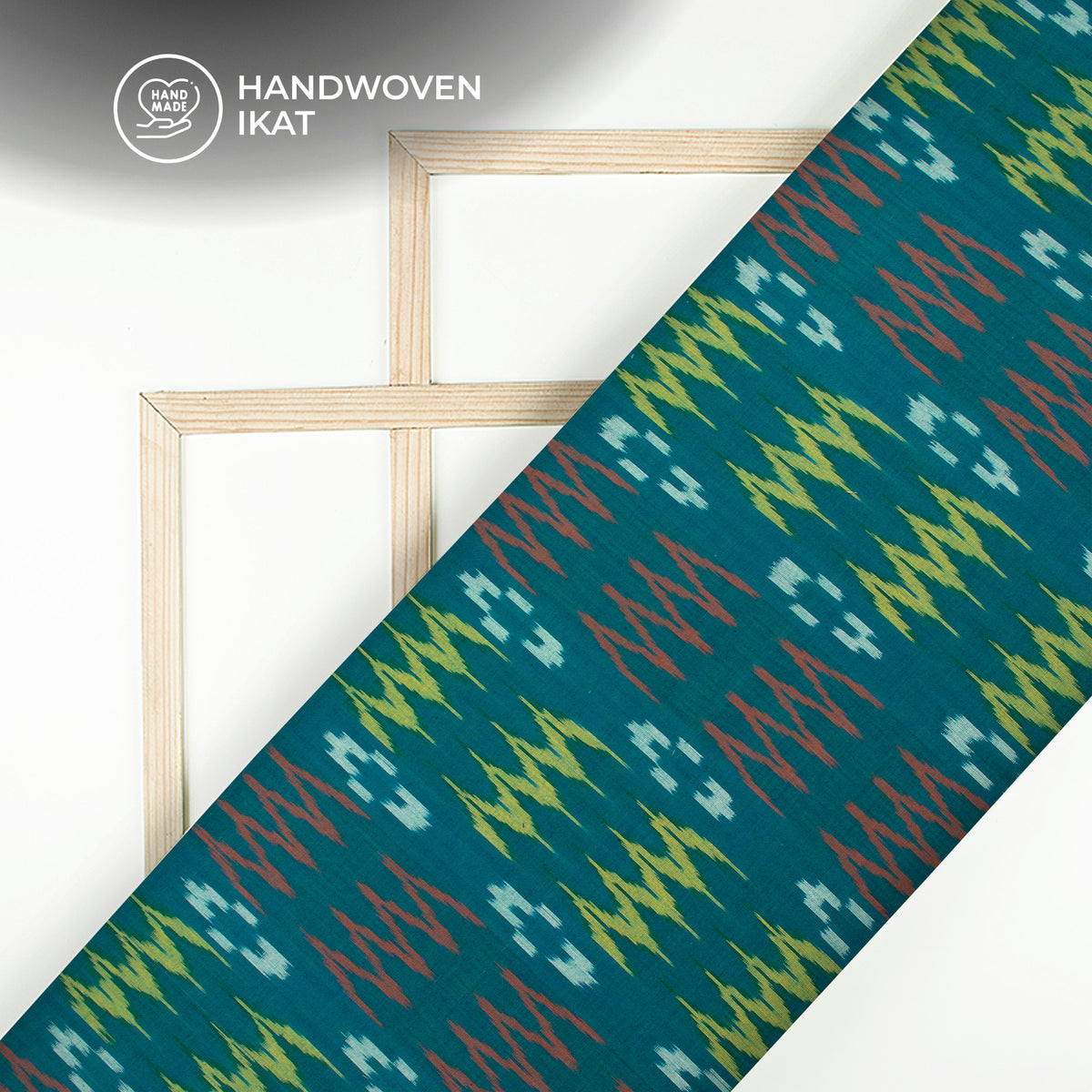 Pre-Washed Pochampally Ikat Weave Cotton Fabric