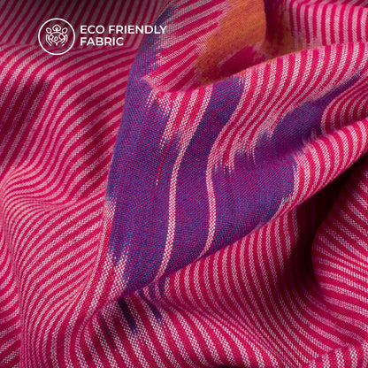 Pre-Washed Pochampally Ikat Weave Cotton Fabric