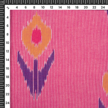 Pre-Washed Pochampally Ikat Weave Cotton Fabric