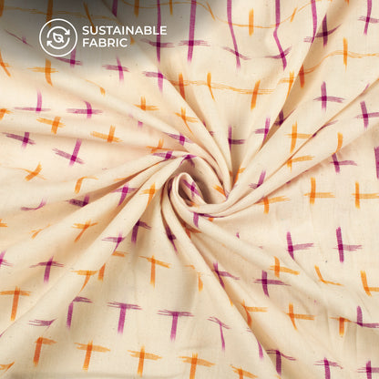 Pre-Washed Pochampally Weave Double Ikat Cotton Fabric