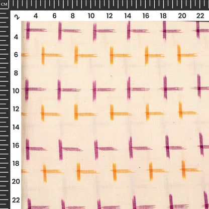 Pre-Washed Pochampally Weave Double Ikat Cotton Fabric
