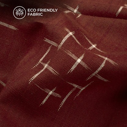 Pre-Washed Pochampally Weave Double Ikat Cotton Fabric