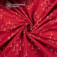 Pre-Washed Pochampally Weave Double Ikat Cotton Fabric