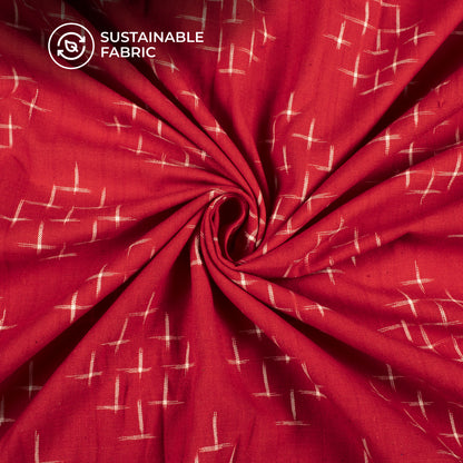 Pre-Washed Pochampally Weave Double Ikat Cotton Fabric