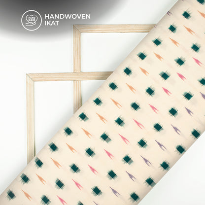 Pre-Washed Pochampally Weave Double Ikat Cotton Fabric